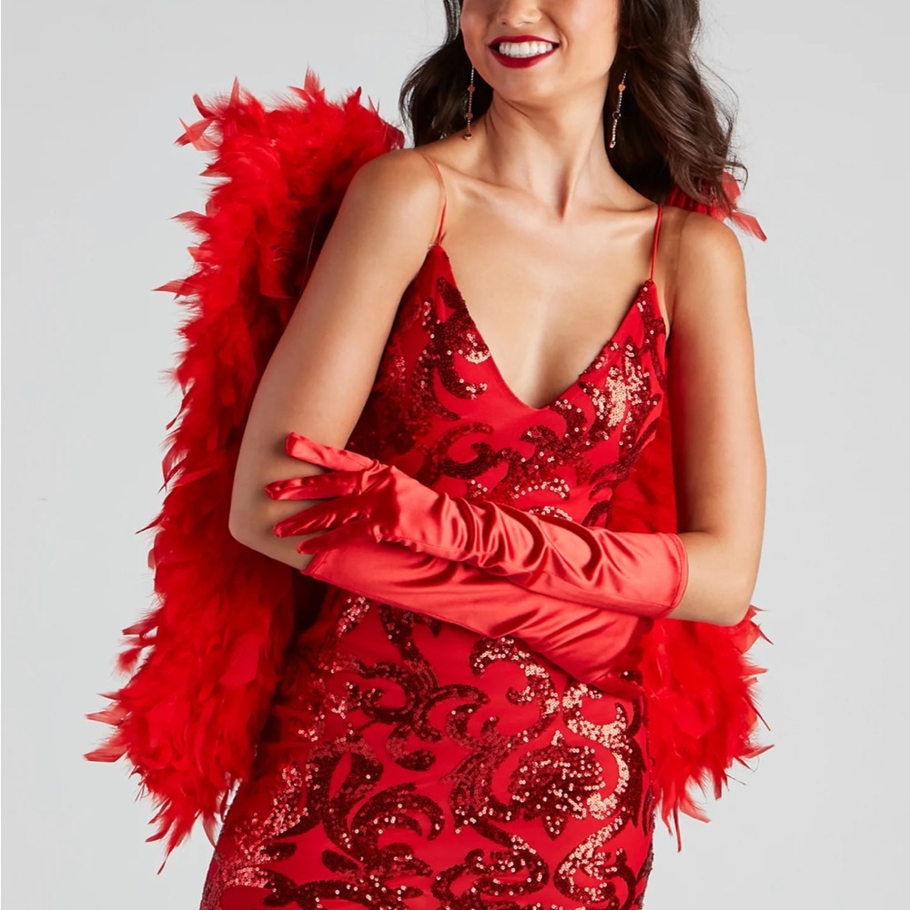 NWT Halloween Red Feathered Wings- $30